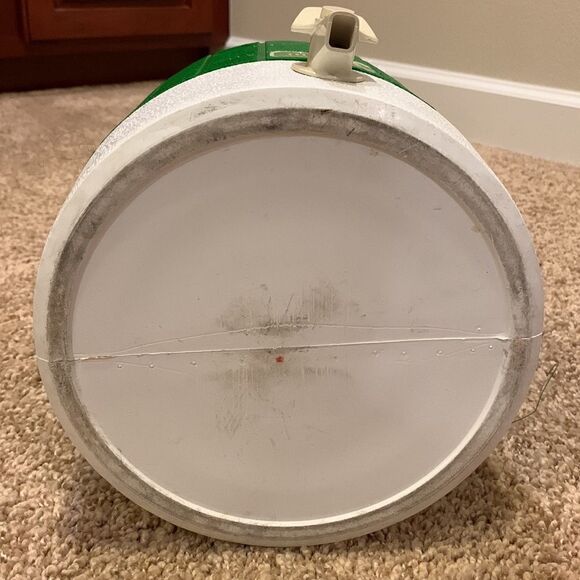 Vintage Thermos Green White One Gallon Old School Water Thermos Cooler - Picture 3 of 8